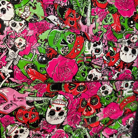 Shoedazzle skeleton/roses detail handbag - Picture 8 of 9